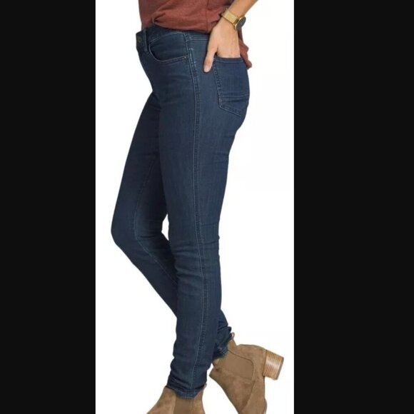 prAna Oday Jeans Womens Size 10 Short Dark Wash 30 Denim Jean Skinny High Rise - Picture 2 of 11